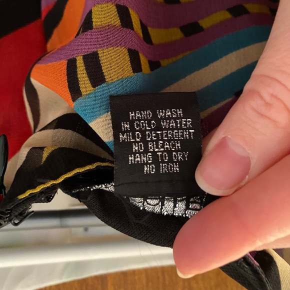 Bright Multi-Color Handkerchief Hem Maxi Dress - Picture 6 of 7